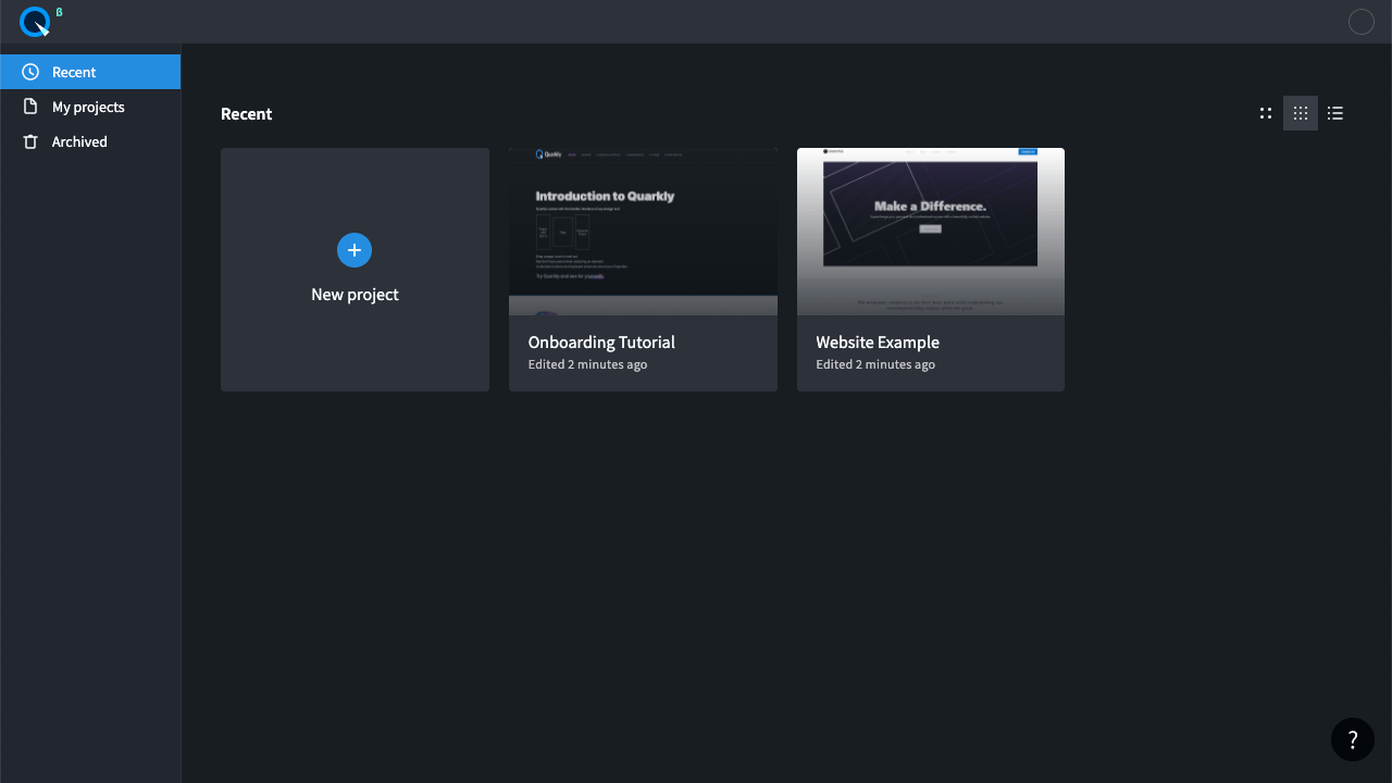 The Dashboard View After Signup